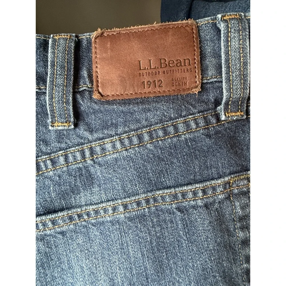 L.L.Bean Mens Jeans 40x34 Blue Classic Fit 100% Cotton Denim Pants